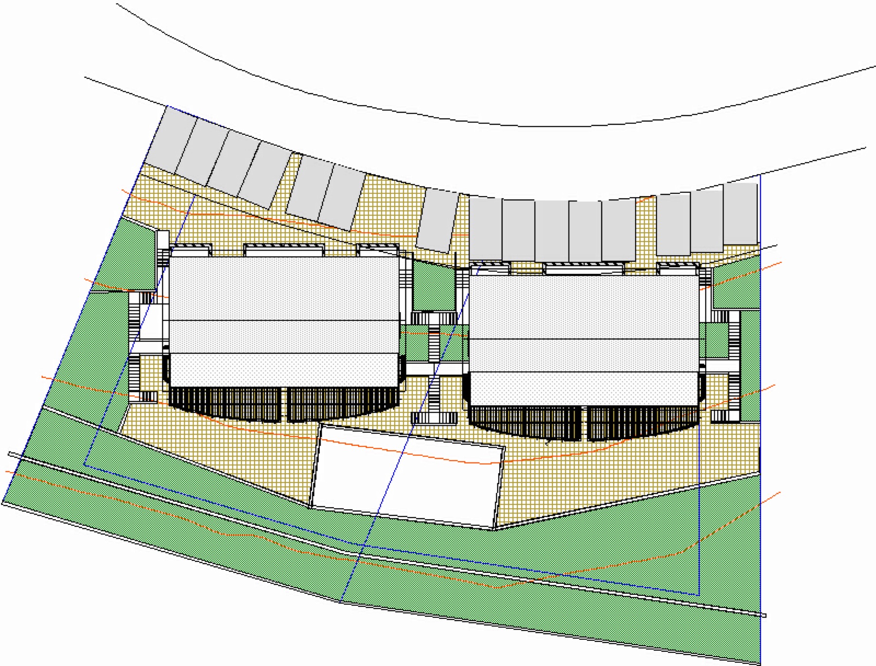 Previously approved landscape plan for lots 10-2 and 10-3